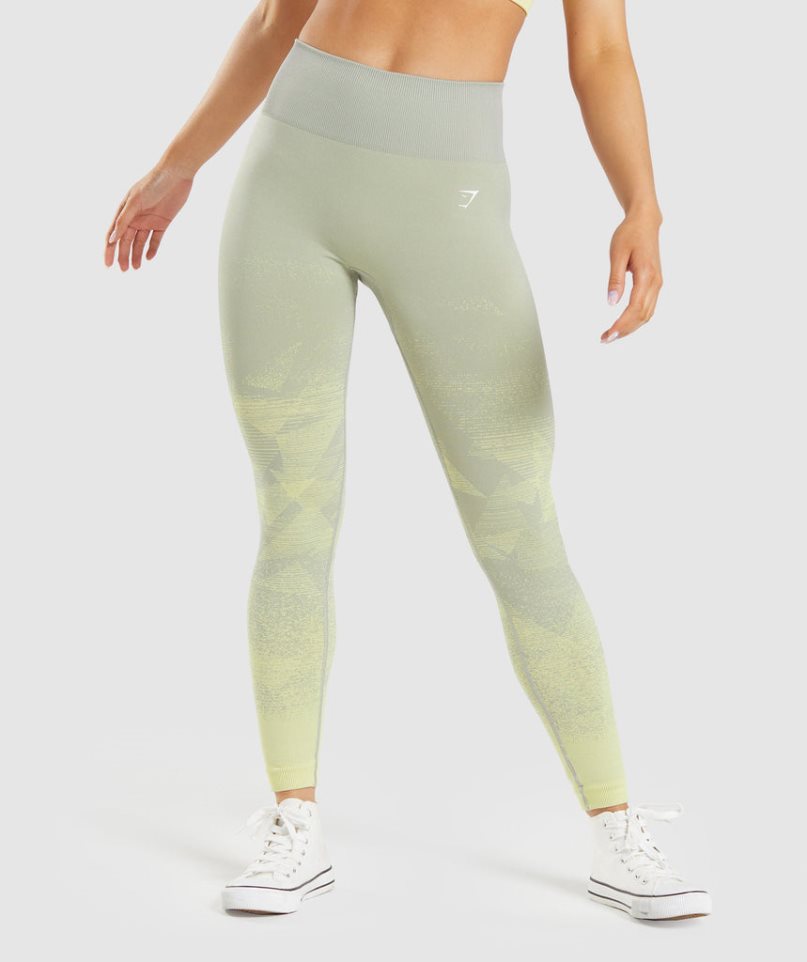 Legginsy Gymshark Adapt Ombre Seamless Damskie Mięta | PL 279OLE